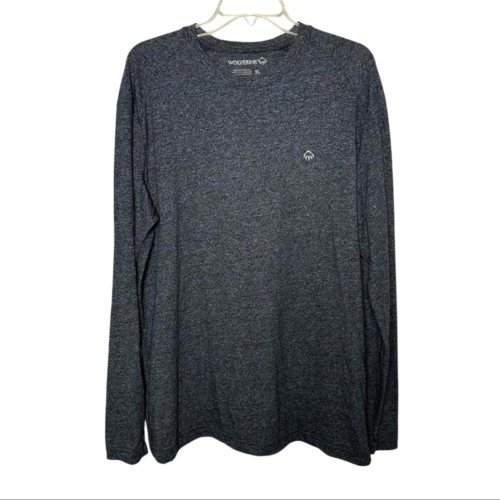 3/$20 💥 Wolverine Men's Dark Gray Long Sleeve Shirt Casual‎ Outdoor Cotton XL